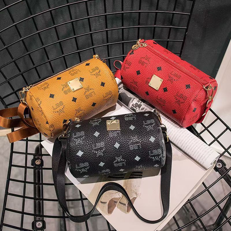 2024 New Fashion Korean Style Trendy Princess Round Cylinder Bag Retro Girl's Outfit Multi-functional Shoulder Bag