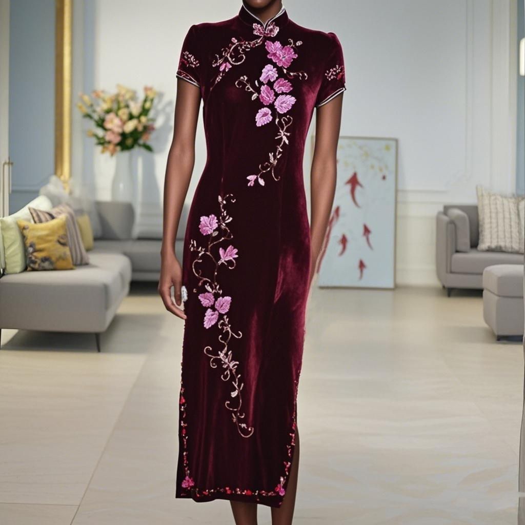 Handmade sequin ladies dress
