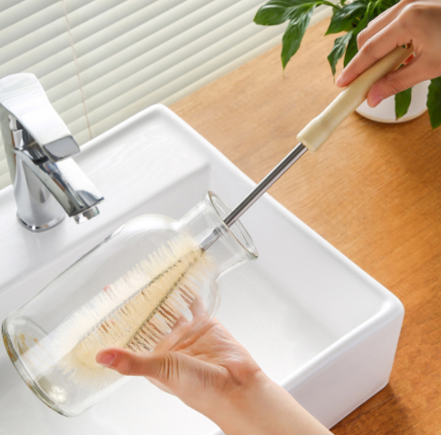 1 pcs Cup Brush Cleaning Long Handle Small Brush Wall Breaking Machine Special Cup Cleaning Artifact Cup Brush Bottle Rinse Set