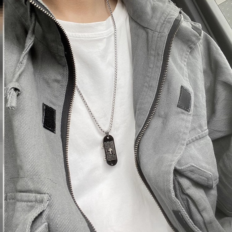 M-098 Men's Fashion Scooter Necklace Personality Hip Hop Punk Sweater Chain