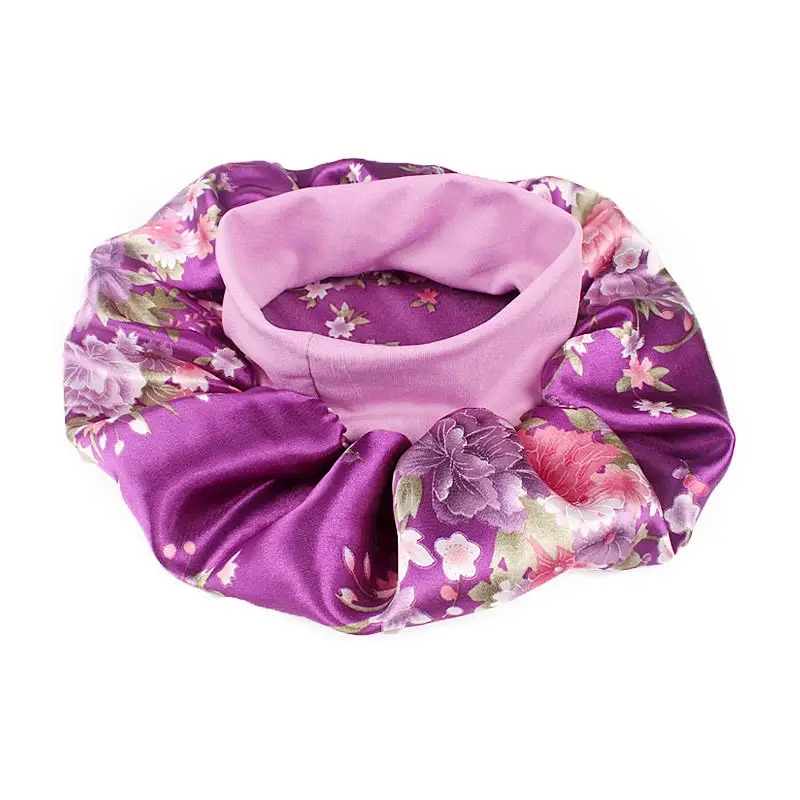 Satin Headscarf Hat Sleeping Bonnet Hair Wrap Silk Cap Fashion Head Scarf Headwear Night Sleep Hat