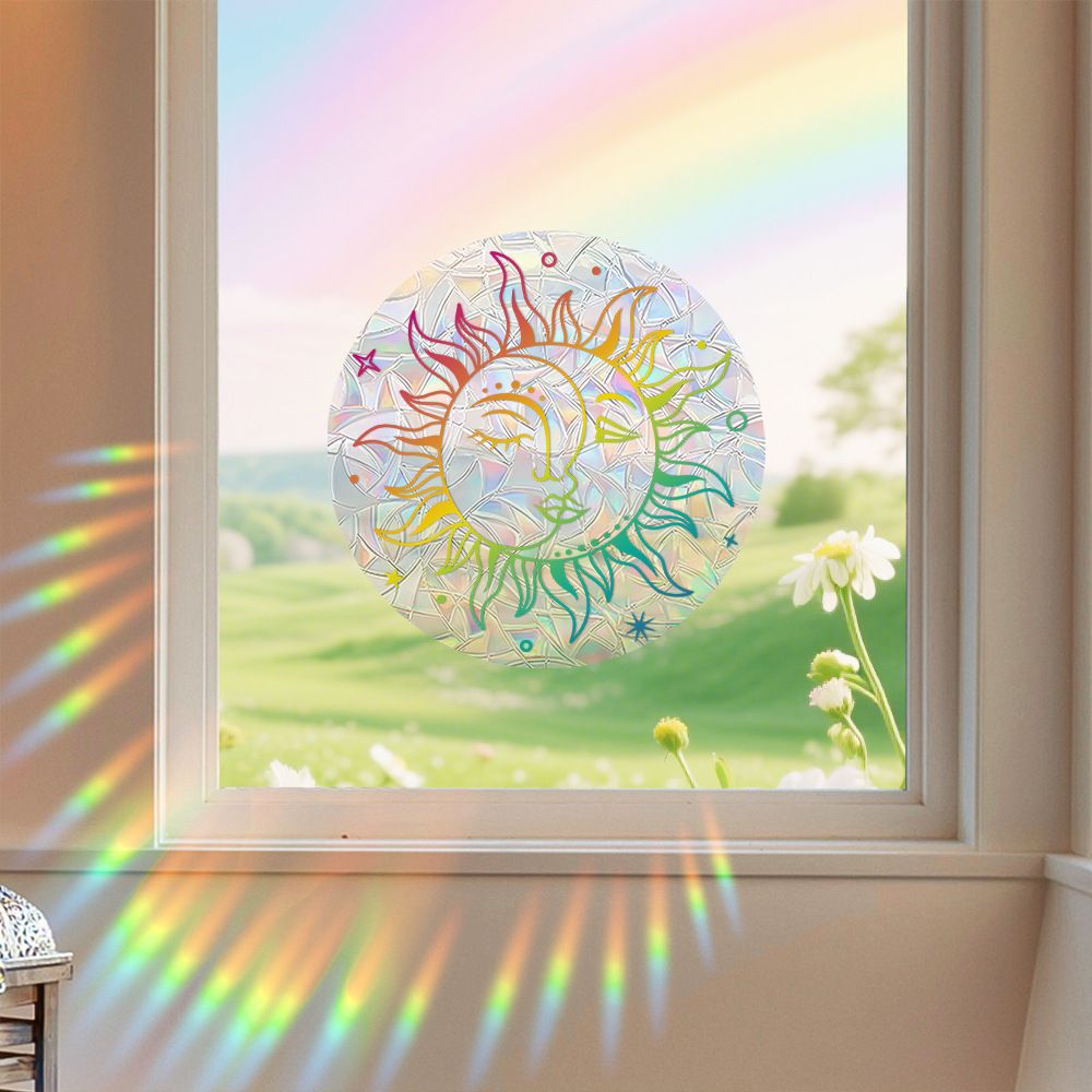 Amazon New Plant, Flower, Animal and Sunlight Catcher Static Glass Sticker - Bird - proof Glass Sticker