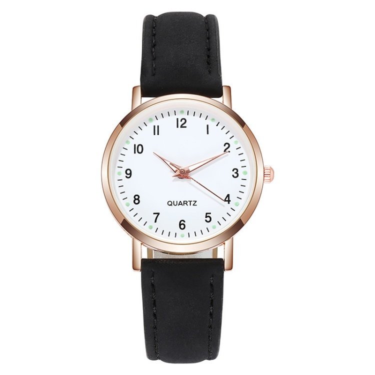 Female Luminous watch leisure time fashion girl Wrist watch Noctilucent light Belt Women's quartz watch CRRSHOP white red purple green blue black pink brown grey watch