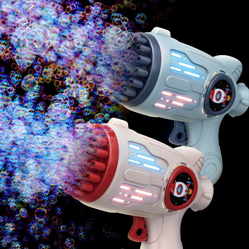 Luminous Bubble Gun Handheld Gatling Bubble Blower Fun Fully Automatic Children's Toy