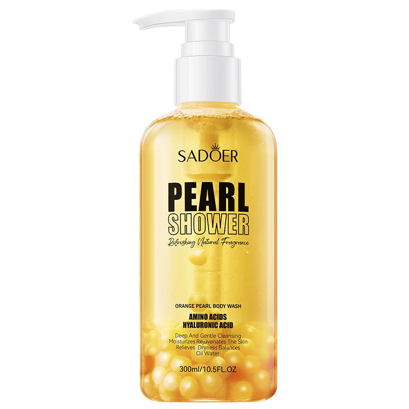 SADOER Orange Pearl Shower Gel Cleansing and Smooth Fragrance Shower Gel