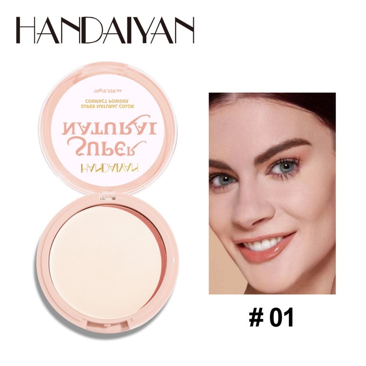 Powder female gentle and bright Powder Oil control waterproof lasting Moisture Concealer No card powder No makeup removal CRRSHOP women Waterproof, makeup setting, and not easy to fade ladies beauty care Makeup foundation presentcolor # 01