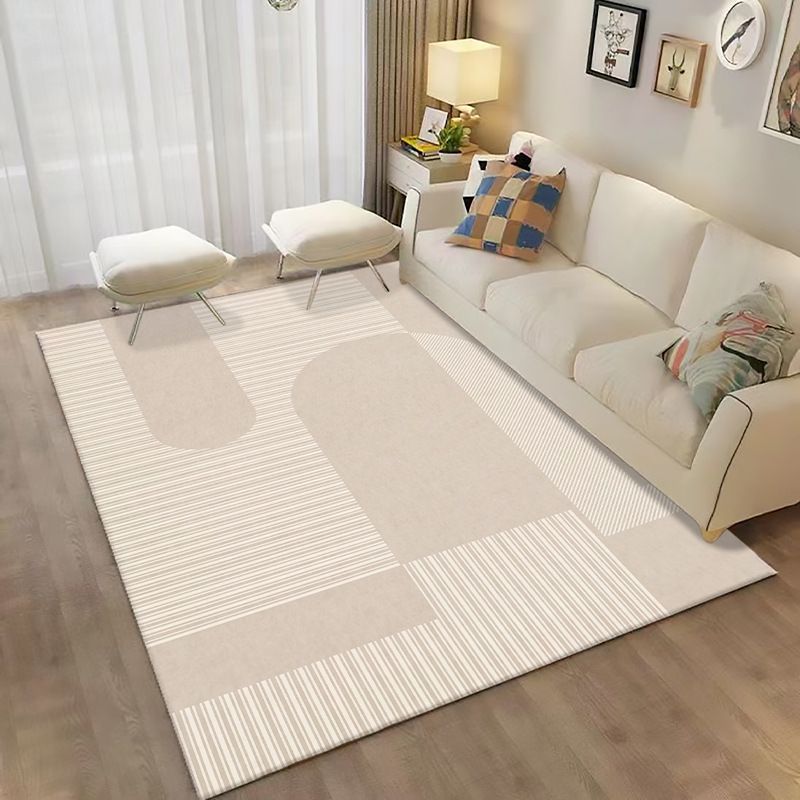 Living Room Simple Modern Tea Table Carpet Geometric Rectangular Bedroom Bedside Carpet Fluffy Mats Floor Carpet