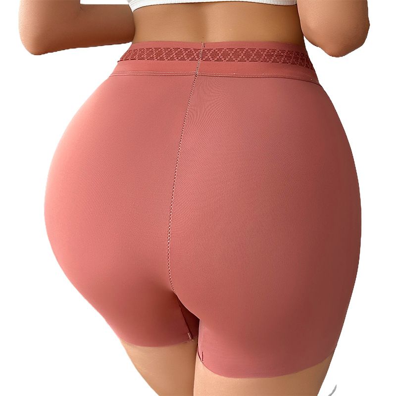 Europe and the United States new solid color hip lift belly pants corset body body tight waist plastic waist pants boxers CX001
