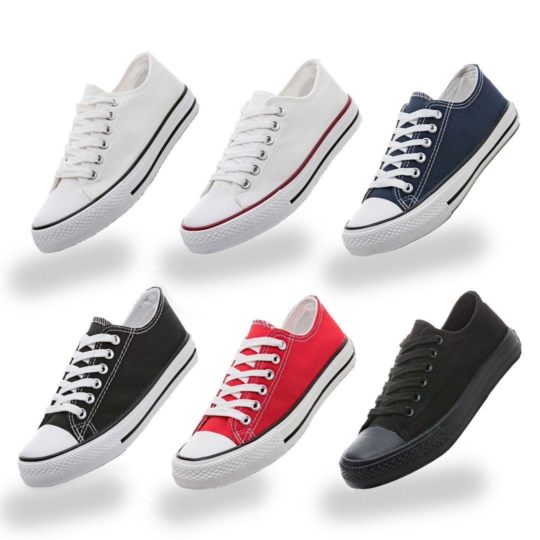 Canvas Shoe Woman Canvas Shoe Lady Canvas Women's Shoes Student Couple Low Cut Men's Shoes Casual Oversized Vulcanized Rubber Solid Color Board Shoes
