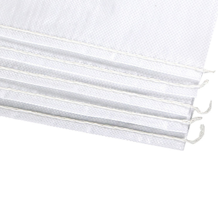 White Standard Thickness Woven Polypropylene Bags Reusable for Multipurpose