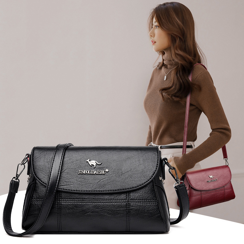 JBL&80010 New Women Handbag Ladies Fashion Casual Cross Bag Single Shoulder Crossbody Bag Pu Leather Bag