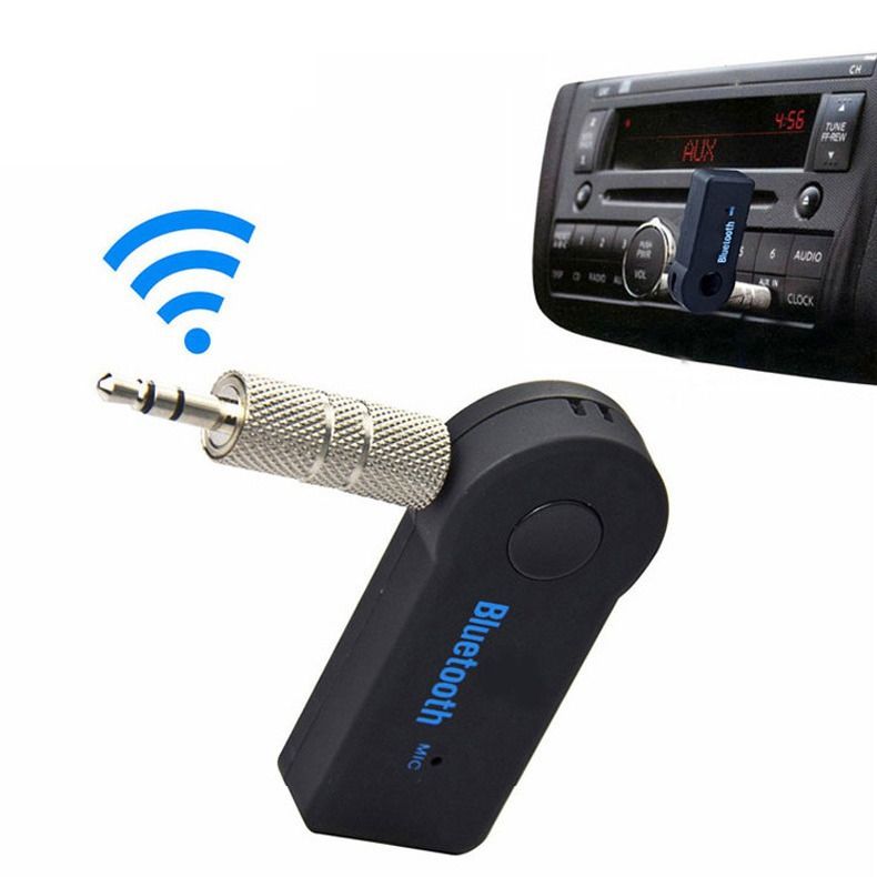Bluetooth 5.3 Transmitter Receiver for TV to BT Headphone, Low Latency, HiFi 3.5mm AUX Bluetooth Car Adapter, Mini Poratble Wireless Audio Receiver for TV/PC,Car Home Stereo, Airplane, Boat, GymBlack