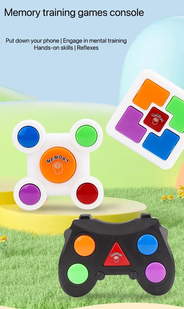 1 Pcs Memory Training Game Machine Development Brainstorming Creative Toys Interactive Clearance Button Toys