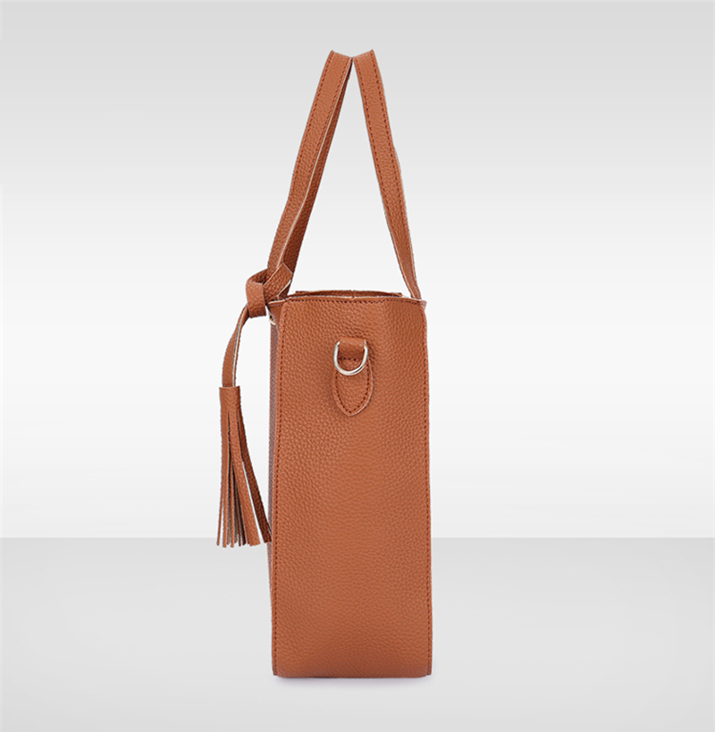 Female Baodan Shoulder Tide Korean Style Bag Handbag Boutique Four-piece Lychee Pattern