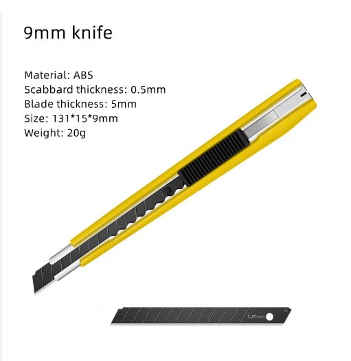 General purpose 9mm blade utility knife