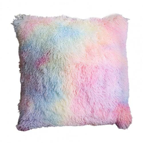 1 Pcs Solid Color Cushion Covers Pillowcase Home Decor Square Shaped Plush Sofa Pillowcases For Living Room Decoration 40*40cm
