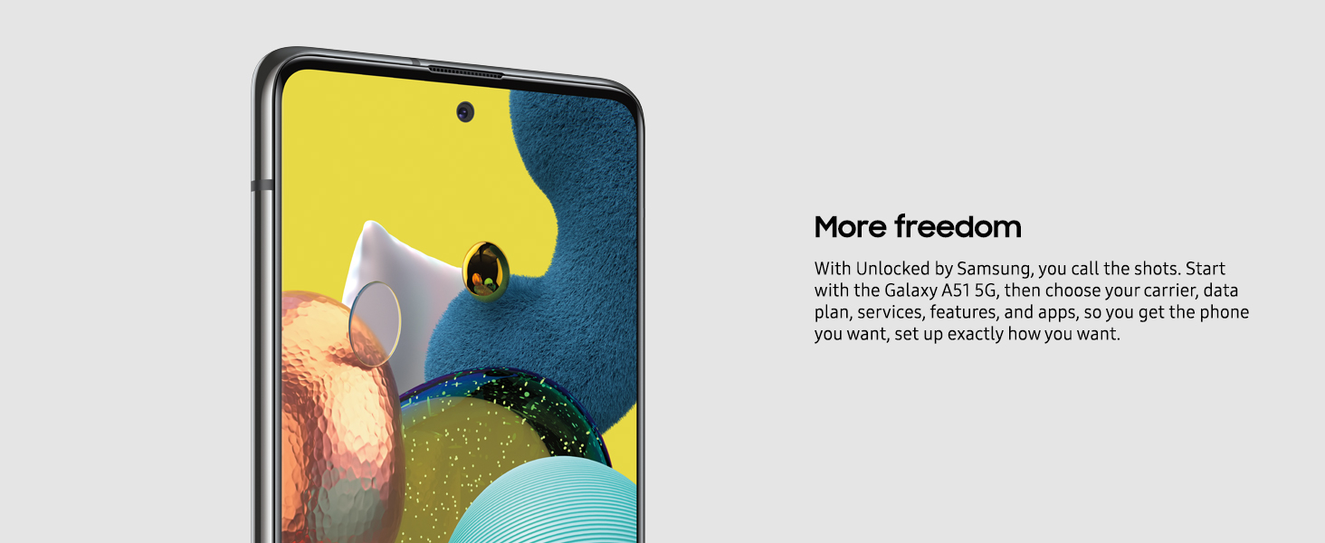 Samsung Galaxy A51 5G 128+6GB 4500mAh 6.5" 48MP + 32MP 2G/3G/4G/5G LTE Android single SIM Smartphones Waterproof google Smart Phones