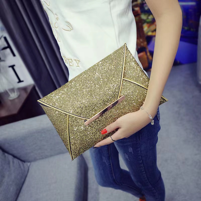 Women's Clutch Bags Fashion bright diamond Square Bag 