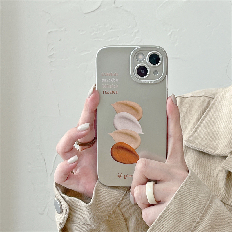 Matte Graffiti Phone Case For iPhone 11 Pro Max 12/13 xs/xr Electroplating 7/8p Silicone Phone Cover