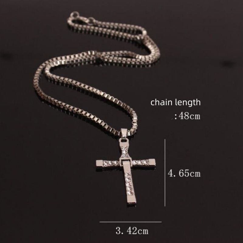 Cross necklace, men's  women's pendant necklace, unisex jewelry free shipping 