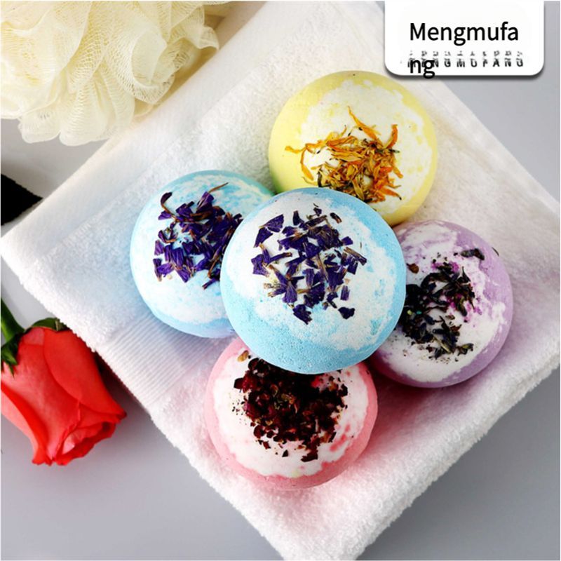 Dried flower bath salt ball explosion salt bubble bath ball essential oil bath foot ball bubble bounce