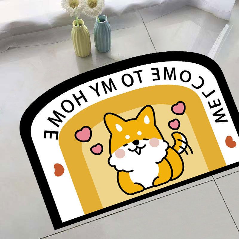 Cartoon Special-Shaped Absorbent Floor Mat Absorbent Non-Slip Carpet