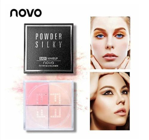 4 Color Loose Powder Silk Facial Make Up Oil-control Cover The Pores Brighten