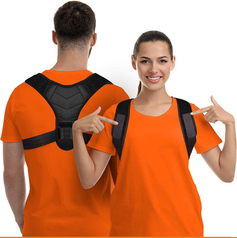 Adjustable Back Brace Support Invisible Shoulder Posture Corrector Unisex Spine Neck Health Correction Belt Home Office Sports