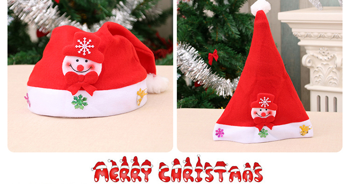 Christmas Hat Christmas Ornaments Adult Children Santa Hat Christmas Hats for Christmas New Year Festive Holiday Party Supplies