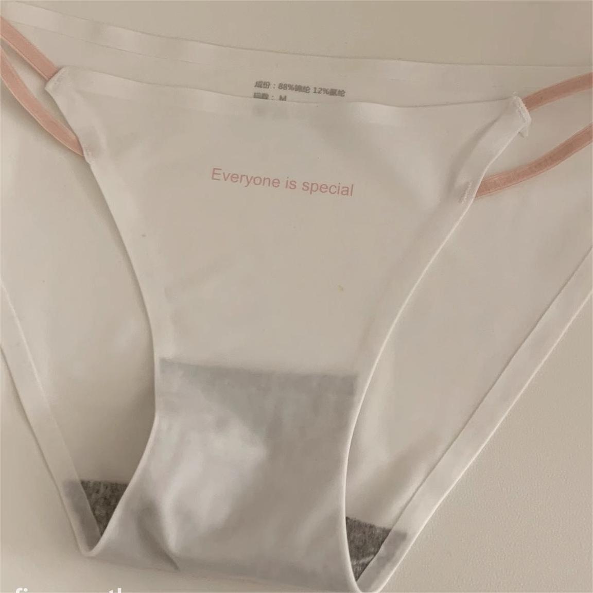0518# Women's Sexy Double Thin Belt Underwear Low Waist and Solid Color Underwear