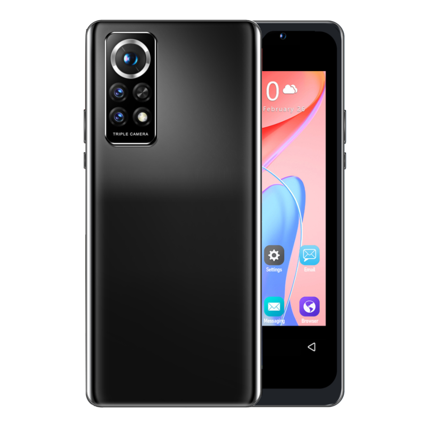 Smartphone with 4.5inch Screen Dual Card 512MB RAM 4GB ROM Mobile Phone 110-240V