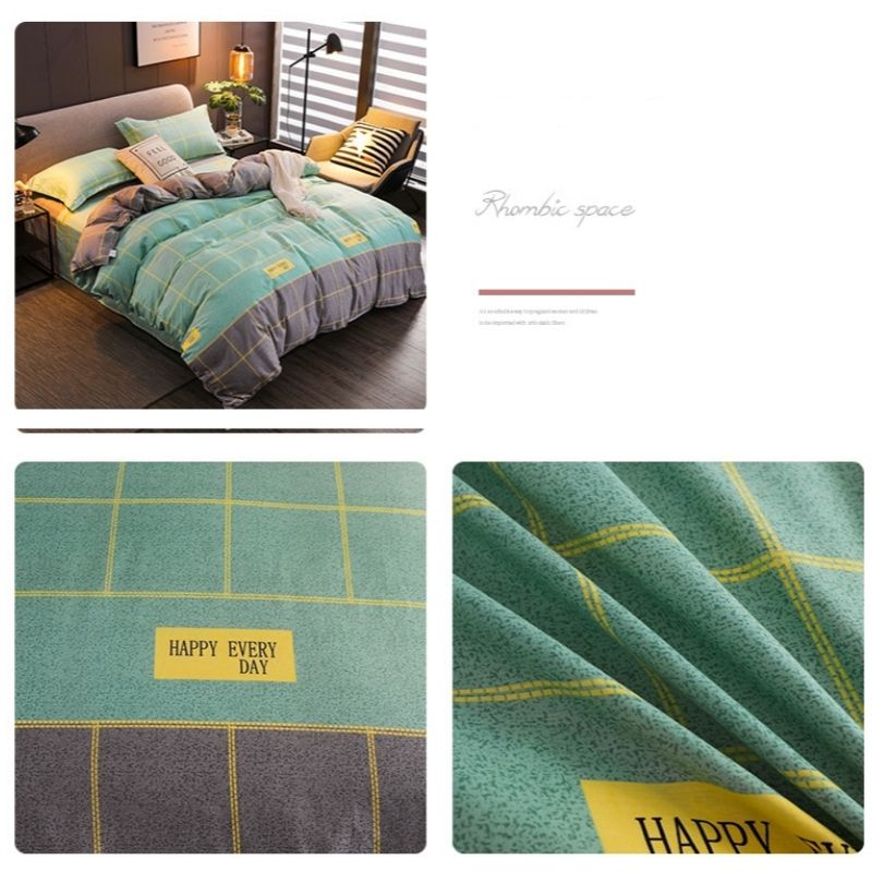 Bed Sheet Bedding 3-piece set CRRSHOP home Bed sheet + 2 pillowcases Skin friendly brushed bed sheets, pillowcases, single and double sets