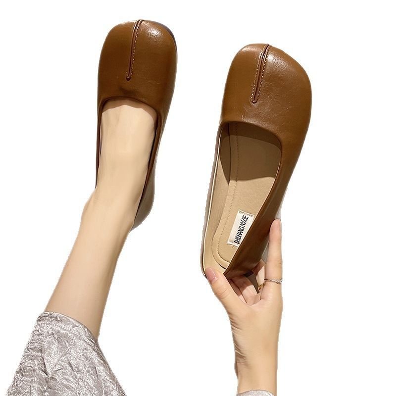 Women's Soft Leather Slip-On Flats - Breathable Comfort, Chic Design for Casual & Daily Wear
