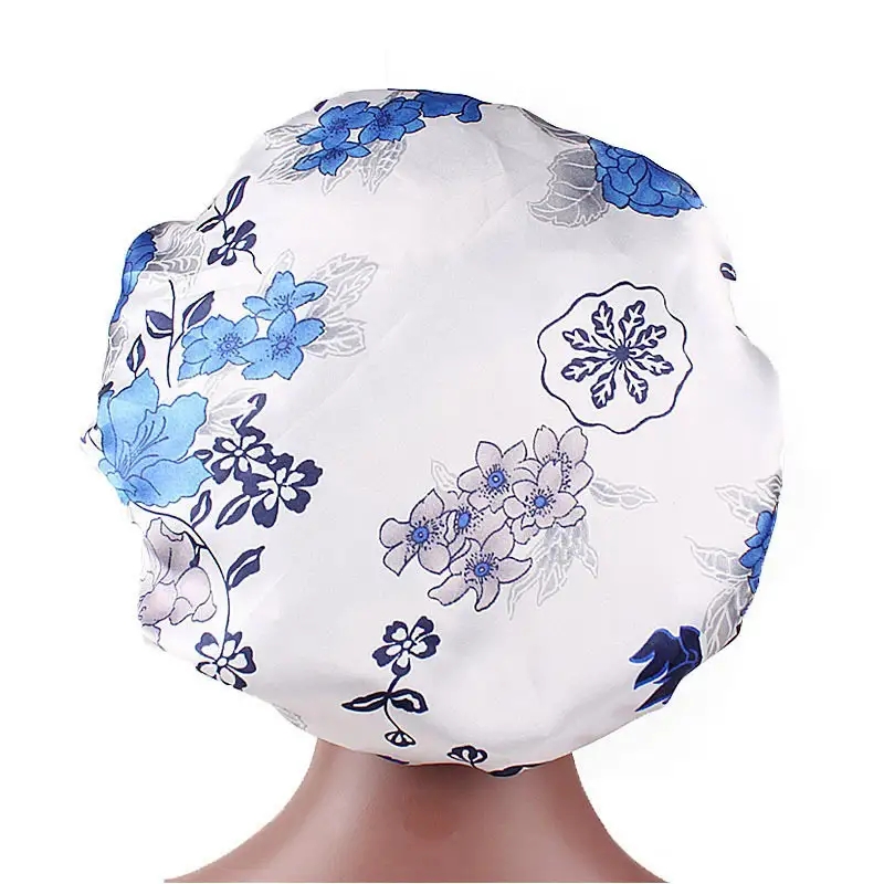 Satin Headscarf Hat Sleeping Bonnet Hair Wrap Silk Cap Fashion Head Scarf Headwear Night Sleep Hat