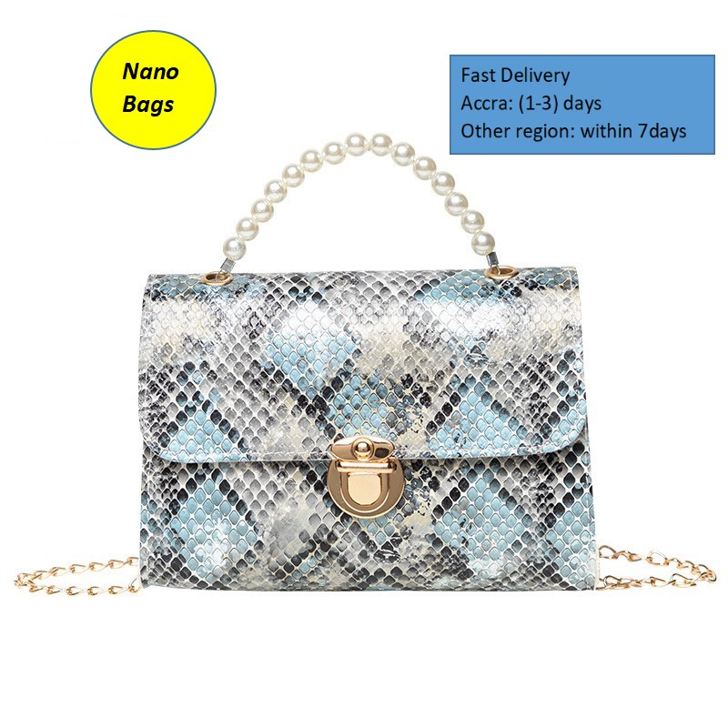 NANO Bags Ladies bags 2022 newest design handbag cross-body bags Women's bags Pearl Chain and Gold Chain