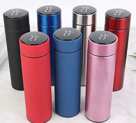 500ml Vacuum Thermos LED Temperature Display Water Bottle