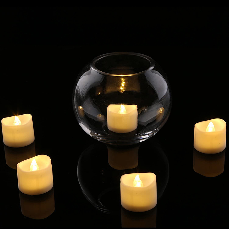 12 Pcs Electric Flameless Battery Operated Lights Electric Flickering Candle for Wedding Birthday Party Home