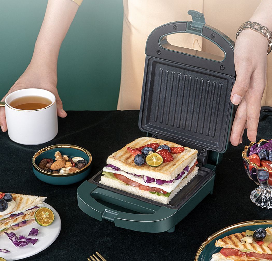 Kitchen Small Appliance Toaster Sandwich Maker Sandwich Machine Breakfast Machine Household Light Food Machine Multi Functional Artifact for Toast Pressure Baking Bread Machine