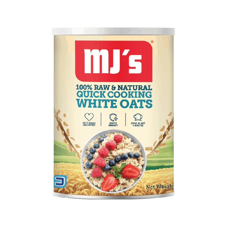  MJ's Quick Cooking White Oats -400g