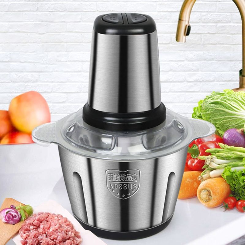  2L Meat Grinder Eco-friendly Large Capacity Stainless Steel Electric Meat Chopper for HomeElectric Meat Chopper 
