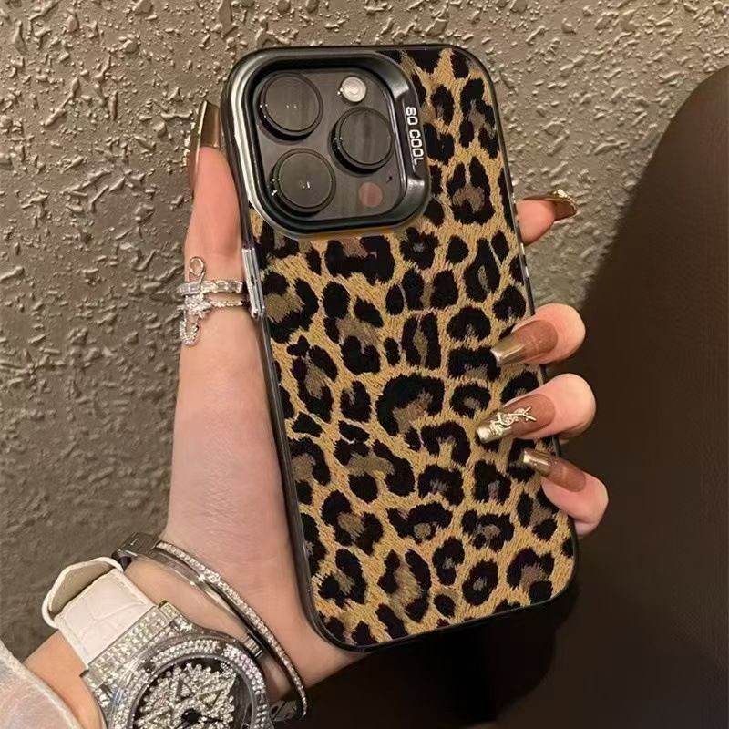  Luxury Leopard Print Phone Case, High-Grade Fashion Slim Protective Cover, Anti-Scratch Shockproof Non-Slip Phone Shell, Ultra-Thin Lightweight Stylish Bumper Case for iPhone 17 Air New Model & iPhone 16