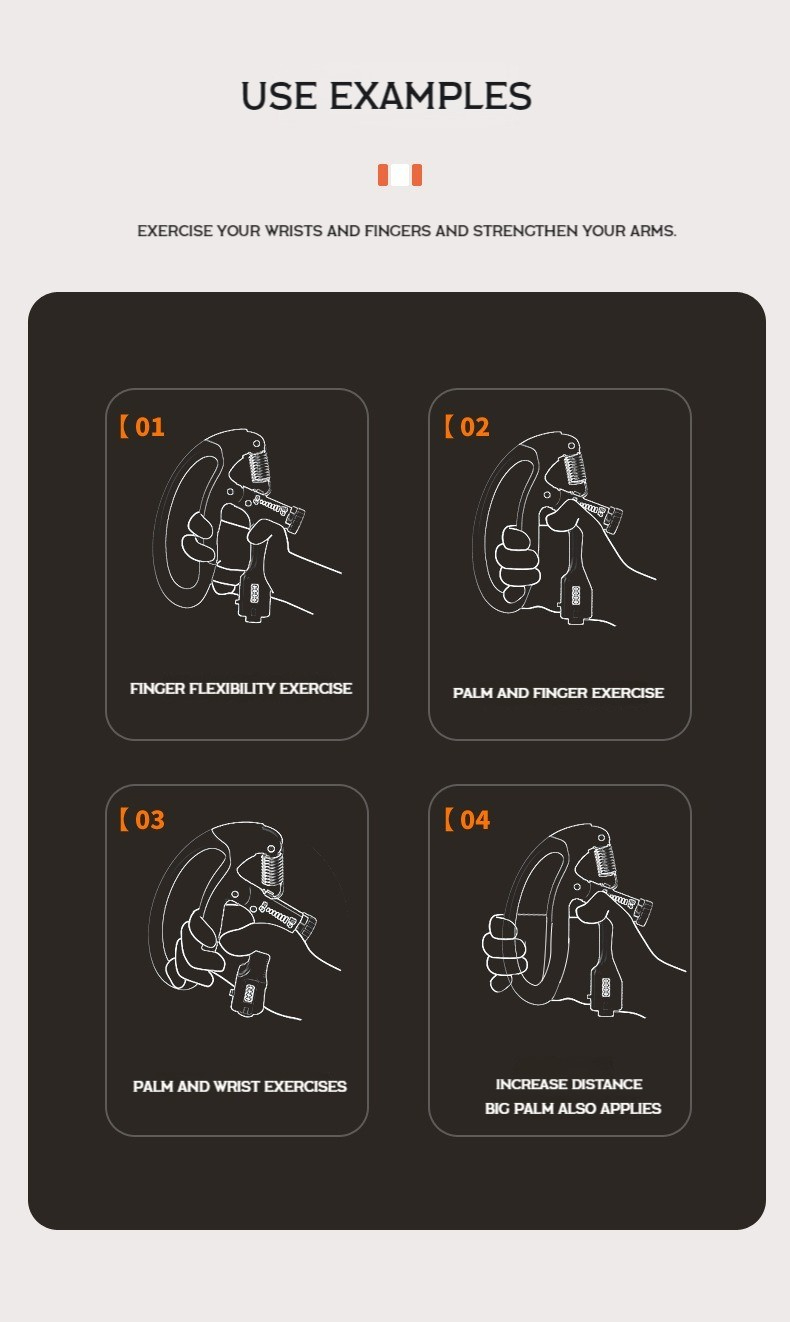 QC056 10-100Kg Adjustable Heavy Gripper Fitness Hand Exerciser Grip Wrist Training Increase Strength Spring Finger Pinch Expander Tool