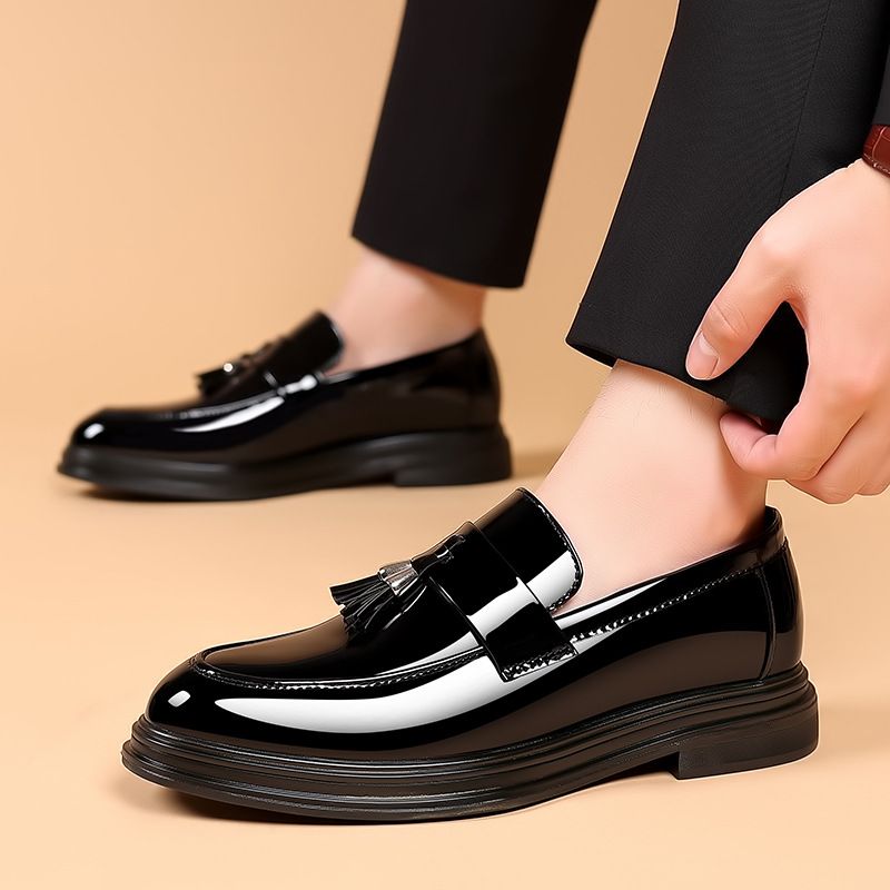 Men's autumn business formal plus-size casual soft soled black men's wedding groom shoes 9926