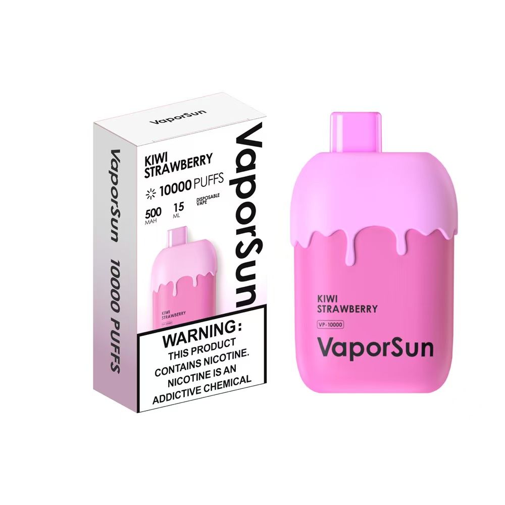 10 pcs VaporSun 10,000 puffs Vape Disposable e-cigarette 600 puffs 800 puffs 12000 puffs 15000 puffs 20000 puffs 25K puffs Vapes  Lemon sparkling wine  Kiwi strawberry