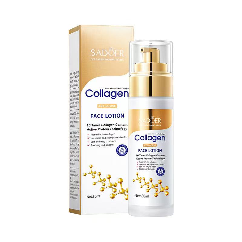 Gold bone collagen Anti aging Essence liquid skin care Serum face gel Deep moisturizing facial mask Whitening skincare seriesFace lotion 80ml