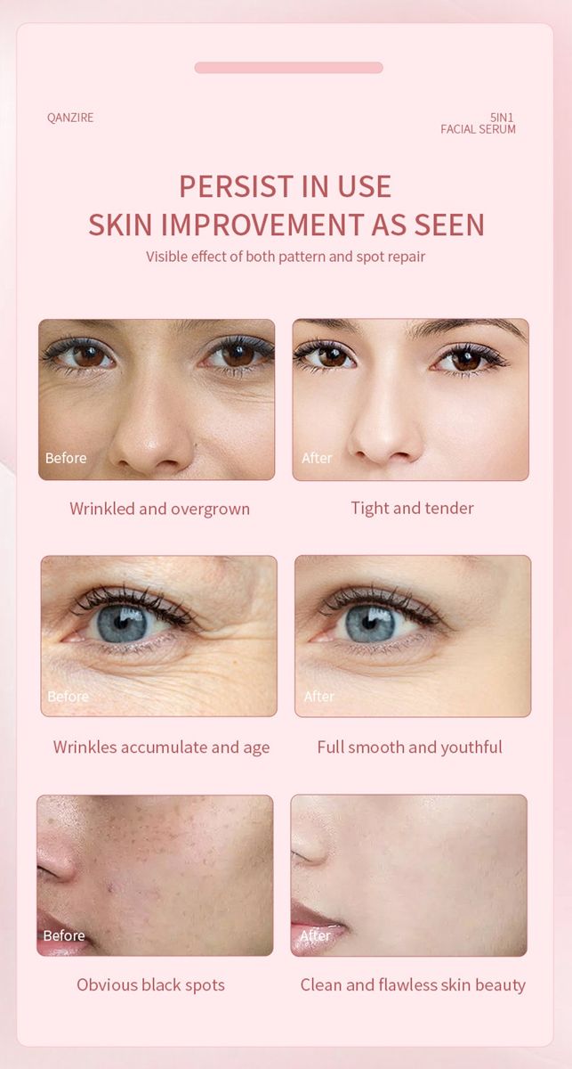 5in1 serum essence to brighten skin tone 5 in 1 skin care facial vc essence