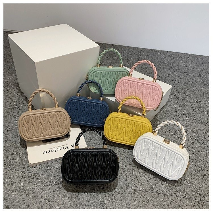 3319 Trending Summer Designer Ladies Handbags Cross Chain Shoulder PU Small Jelly Handbag for Women