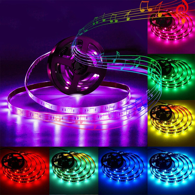 Led Strip Lights 10m with 44 Keys IR Remote and 12V Power Supply, Flexible Color Changing 2835 RGB 300 LEDs Light Strips Kit for Home, Bedroom, Kitchen,DIY Decoration
