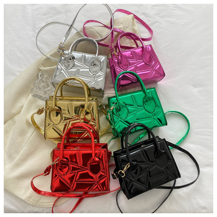 Shoulder bags female New Fashion Simple Handheld Crossbody Bag, Casual Shoulder Bag Small Square Bag CRRSHOP apparel women's bag black gold silvery red green purple bags present Street trend zipper Mobile phone bag 