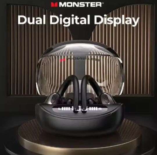 Monster Clear Talk ear hook TWS Earphones BT5.3 Wireless Headphones ENC Noise Reduction hang ear Waterproof Headsets